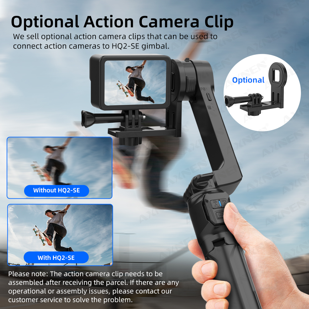 AXNEN HQ2-SE Smartphone Gimbal - огляд і ціна Drone Gimbal For Gopro