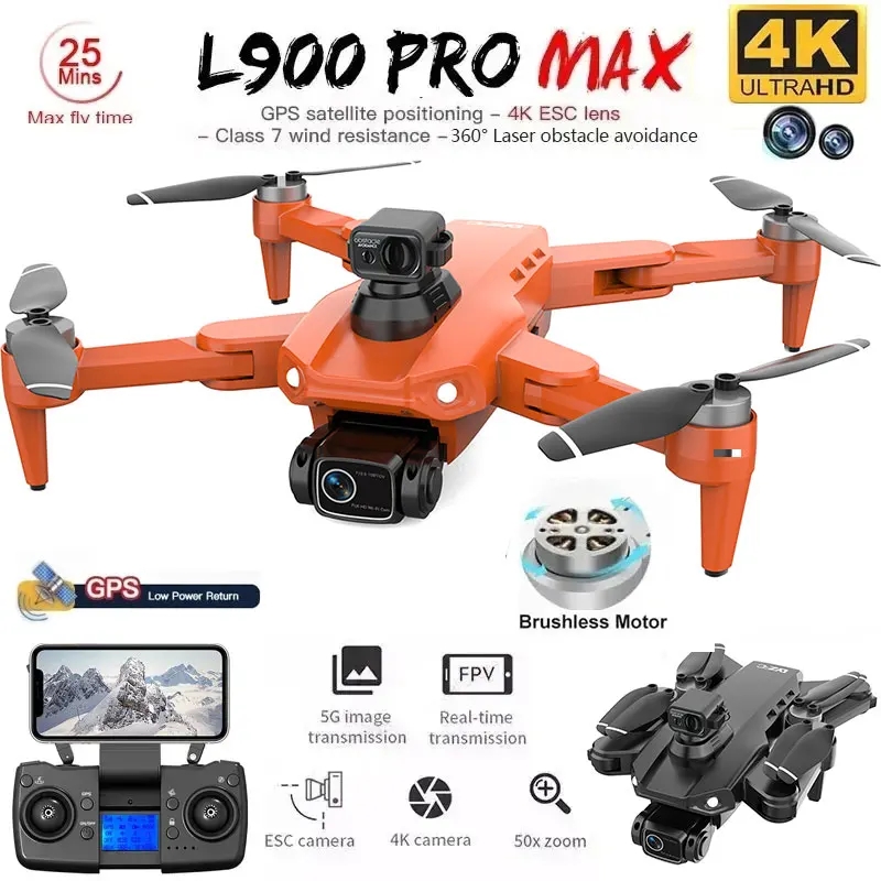 L900 Pro MAX GPS Drone 4K Prof - огляд і ціна Drone Gimbal Brushless