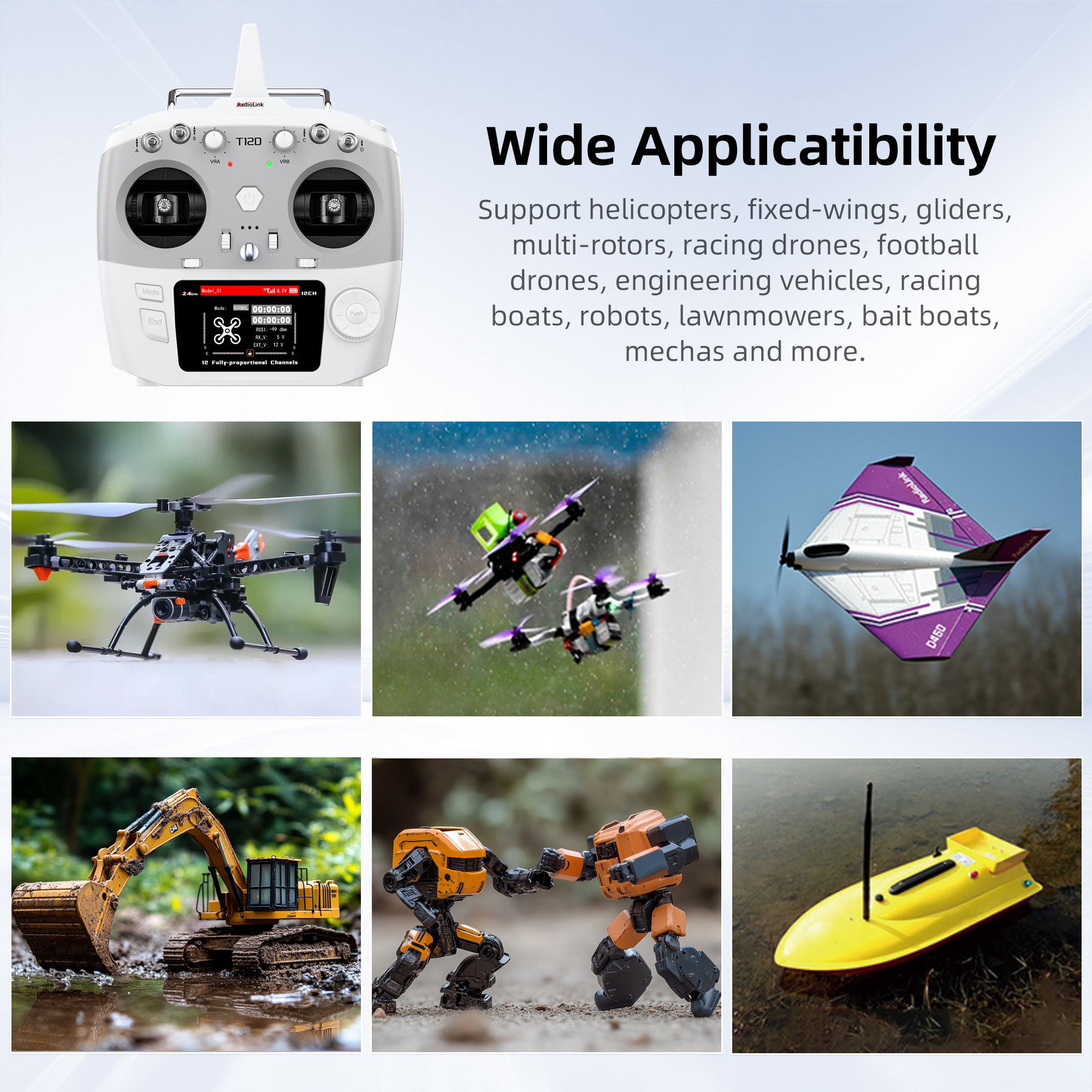 Radiolink T12D ELRS 12 Channel - огляд і ціна Drone Gimbal Controller
