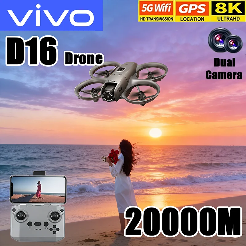 VIVO D16 Mini Drone 8K Camera  - огляд і ціна Drone Gimbal 2 Axis