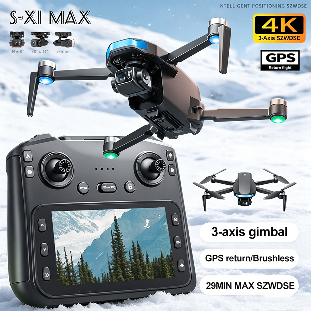 New S-X1 MAX Drone GPS 8K Prof - огляд і ціна Drone Gimbal Brushless