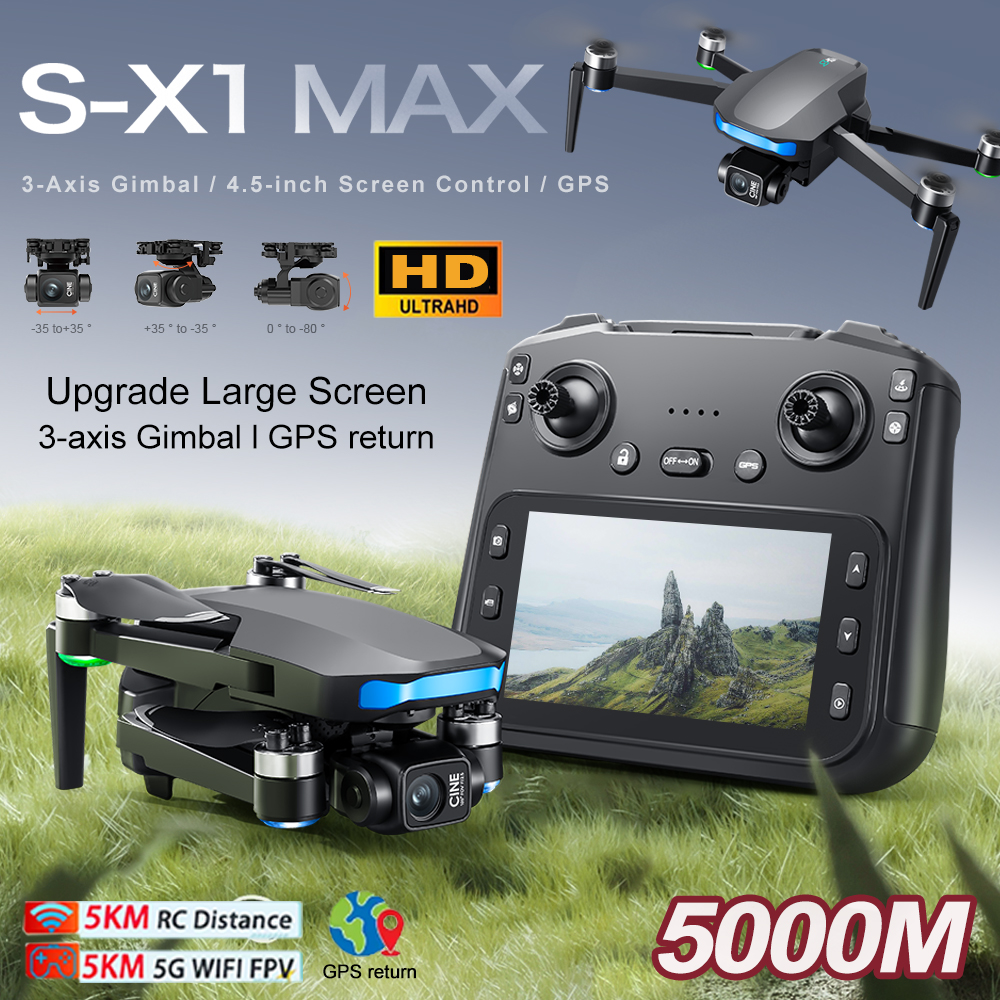 New S-X1 MAX Drone GPS 8K Prof - огляд і ціна Drone Gimbal Brushless
